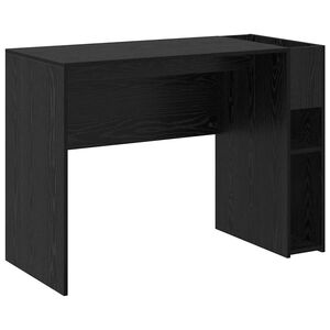 vidaXL Scrivania Rovere Nero Legno ingegnerizzato 109 x 50 x 78 cm