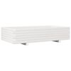 vidaXL Fioriera da Giardino Bianca 110x60x26, 5cm Massello di Pino