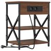 vidaXL Armadio da Notte Rovere Marrone 41 x 31 x 51 cm