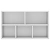vidaXL Libreria/Credenza Bianco Lucido 50x25x80 cm Legno Multistrato