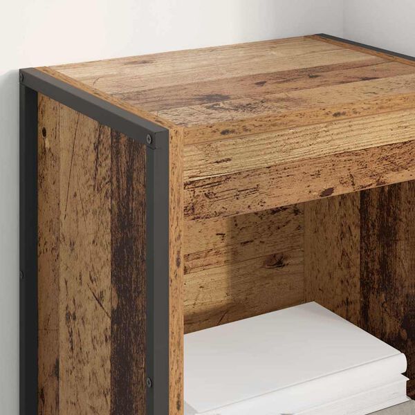 vidaXL Armadio per Libri Legno vecchio 80 x 30 x 155 cm