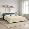 vidaXL Duvet Estivo Crema 220 x 240 cm Microfibra e Fleece Teddy