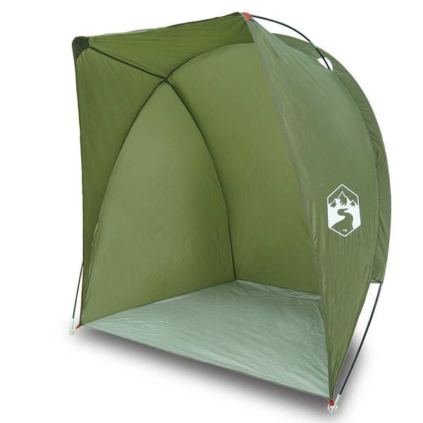 vidaXL Tenda da Pesca Verde Oliva Impermeabile