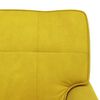 vidaXL Chaise Lounge con cuscino Giallo 91 x 157 x 91 cm Velluto