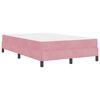 vidaXL Letto a molle con materasso Rosa 120 x 200 cm Tessuto