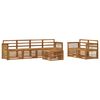 vidaXL Set di divani da esterno 7 pcs Naturale