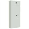 vidaXL Armadio Classificatore Grigio Chiaro 90x40x220 cm in Acciaio