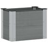 vidaXL Letto rialzato da giardino Grigio 50 x 30 x 36 cm alluminio