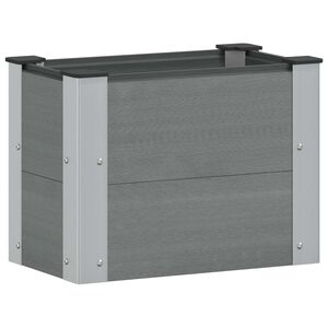 vidaXL Letto rialzato da giardino Grigio 50 x 30 x 36 cm