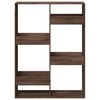 vidaXL Libreria Rovere Marrone 100x33x135 cm in Legno Multistrato