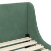vidaXL Struttura letto bambini con testata Verde Mare 90 x 190 cm