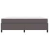 vidaXL Struttura del letto con materasso Grigio 180 x 200 cm Tessuto