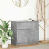 vidaXL Credenza con Cassetto Grigio Cemento 71x35x65 cm in Truciolato