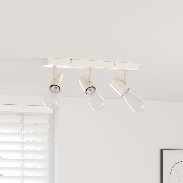 vidaXL Faretto da soffitto Nickel spazzolato 38 x 6.5 x 11.5 cm