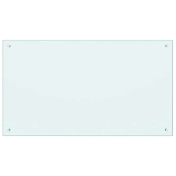 vidaXL Paraschizzi per Cucina Color Latte 100x60 cm in Vetro Temperato