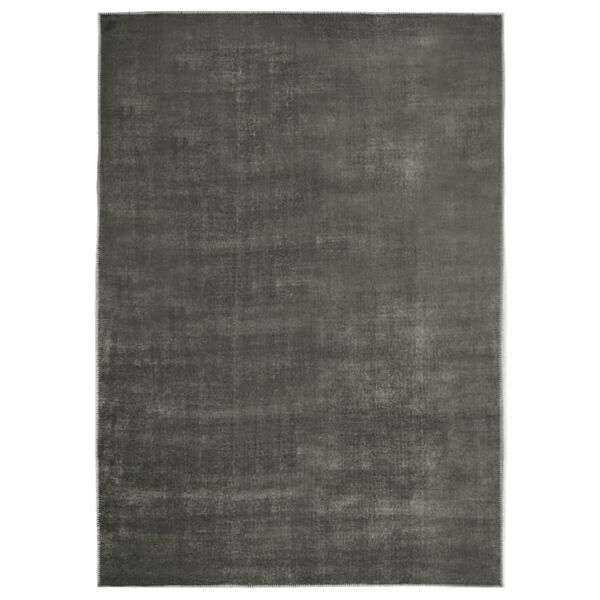 vidaXL Tappeto Lavabile Pieghevole Grigio Talpa 140x200 cm Poliestere