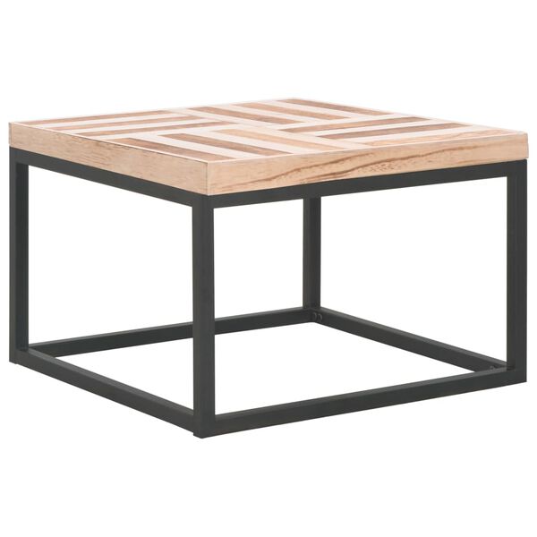 vidaXL Tavolino da Salotto 50x50x33,5 cm in Legno Massello
