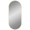 vidaXL Specchio da Parete Dorato 100x45 cm Ovale
