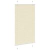 vidaXL Tenda Plissettata Crema 70x150 cm Larghezza Tessuto 69,4 cm