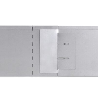 vidaXL Set 15 pz Bordo prato flessibile in acciaio galvanizzato 100 x 14 cm