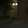 vidaXL Lampione da Giardino con 2 Lampade 220 cm