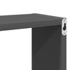 vidaXL Mensole Parete a Cubo 4 pz Grigie 26x15x26 cm