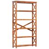vidaXL Libreria 100x30x180 cm Legno Massello Acacia Finitura Ambra
