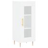vidaXL Credenza Bianca 34,5x34x180 cm in Legno Multistrato