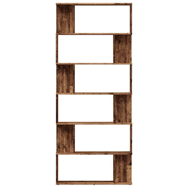 vidaXL Libreria in Legno Antico 80x24x192 cm Legno Multistrato