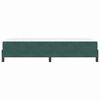 vidaXL Letto a molle con materasso Verde Scuro 100 x 200 cm Tessuto