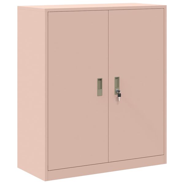 vidaXL Armadio Rosa 90 x 40 x 105 cm Acciaio