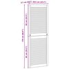 vidaXL Porta per Armadio con porta 4 pcs Naturale 170 x 2,1 x 59,5 cm