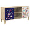 vidaXL Mobile TV MAINZ 102 x 33 x 50 cm Sonoma Legno ingegnerizzato