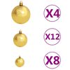 vidaXL Set Palline di Natale 100 pz 3/4/6 cm Marrone/Bronzo/Oro