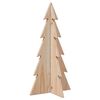 vidaXL Albero di Natale Decorativo in Legno 59,5cm Legno Massello Pino