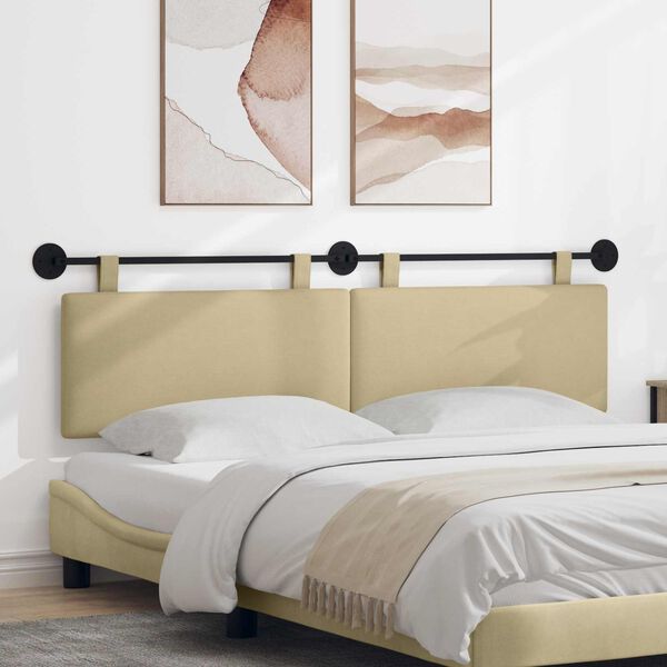 vidaXL Testata appesa Tinta unita Grigio Verde Chiaro 170 x 55 x 5 cm