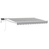 vidaXL Tenda retrattile manuale con LED Antracite e Bianco 2,5 x 2 m