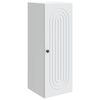 vidaXL Mobiletto a muro Bianco 33 x 34,5 x 90 cm Legno ingegnerizzato