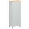 vidaXL Cassettiera Alta 45x32x115 cm in Massello di Rovere