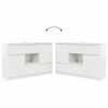 vidaXL Credenza Bianco Lucido 100 x 30 x 65,6 Legno multistrato
