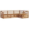 vidaXL Set di divani da esterno 4 pcs Naturale