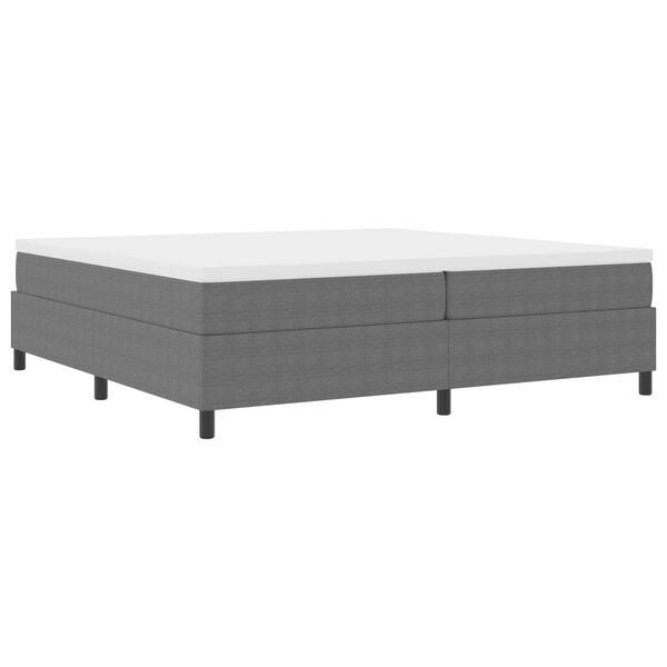 vidaXL Struttura letto piattaforma Grigio chiaro 200 x 200 cm Tessuto