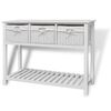 vidaXL Credenza Bianca