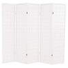 vidaXL Paravento Pieghevole 5 Ante Stile Giapponese 200x170cm Bianco