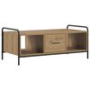 vidaXL Tavolino da salotto Rovere Artigianale 99,5 x 49 x 41 cm