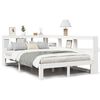 vidaXL Letto Libreria senza Materasso Bianco 120x200 cm Legno di Pino