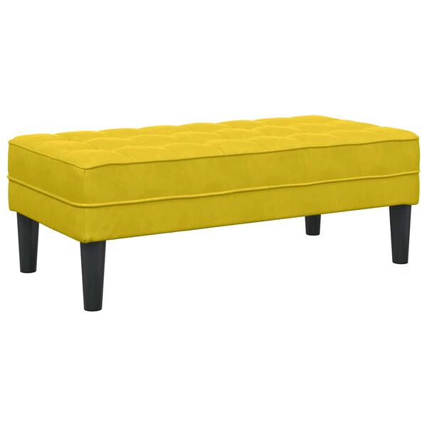 vidaXL panchina Giallo 113 x 57 x 39 cm Velluto