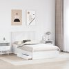vidaXL Letto con Contenitore Bianco 120 x 200 cm Legno multistrato
