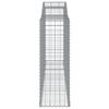 vidaXL Cesti Gabbioni ad Arco 25 pz 300x50x140/160 cm Ferro Zincato