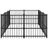 vidaXL Gabbia per Cani da Esterno in Acciaio 5,63 m&sup2;